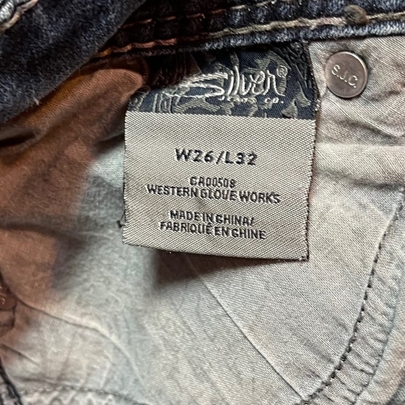 SILVER SUKI LOW RISE BOOTCUT SIZE 26 - Picture 14 of 14